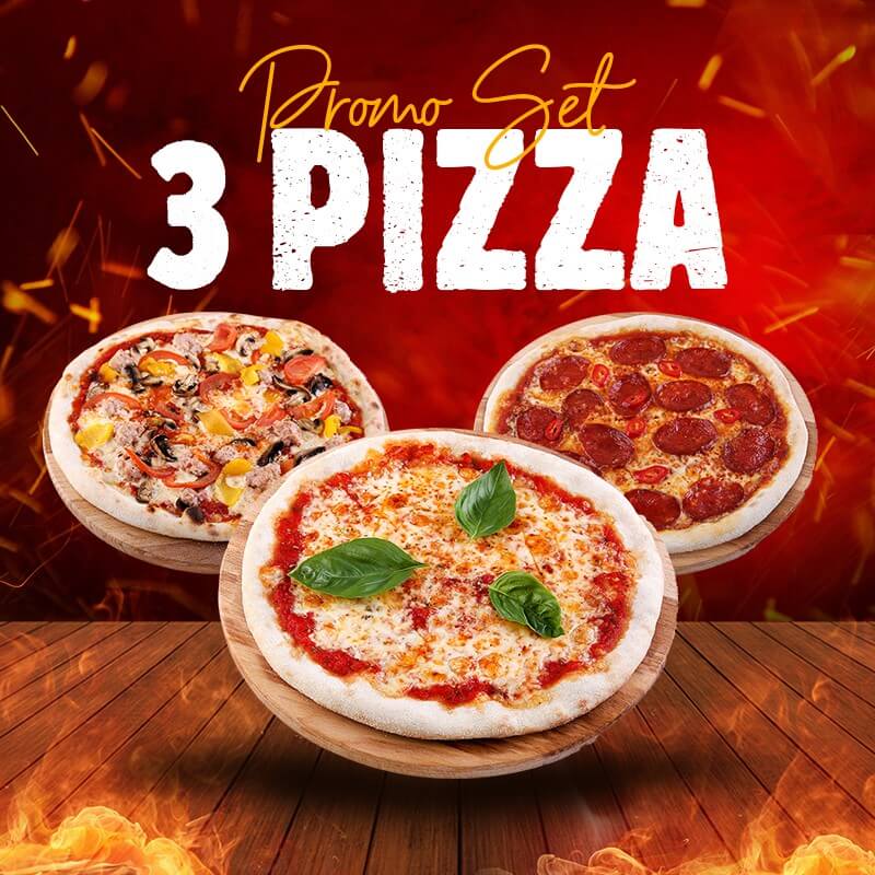 Set 3 pizza